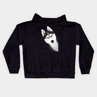 Black husky Kids Hoodie